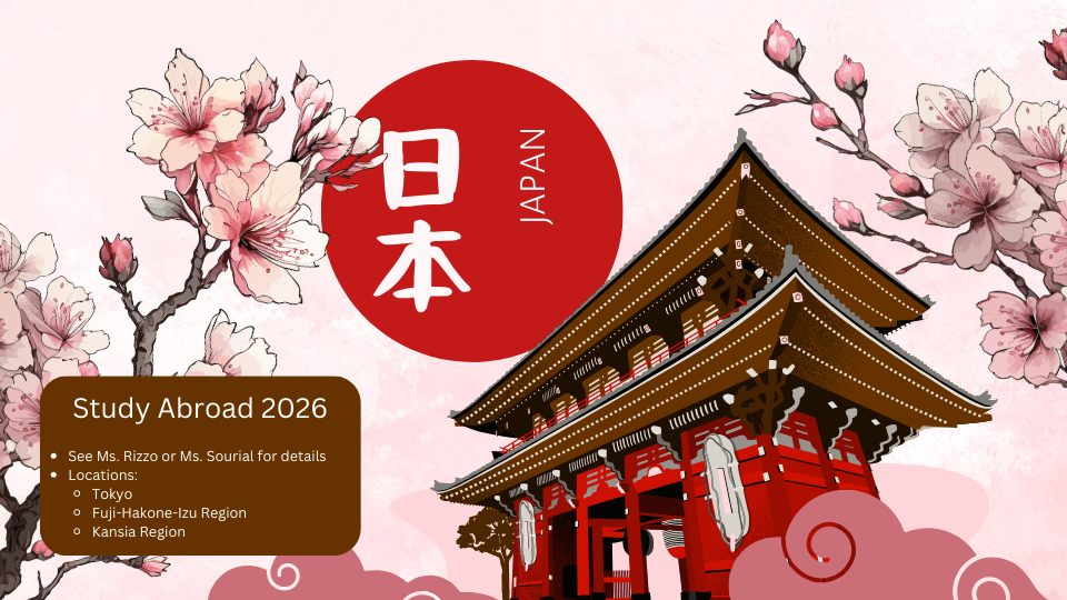 Japan study abroad flyer